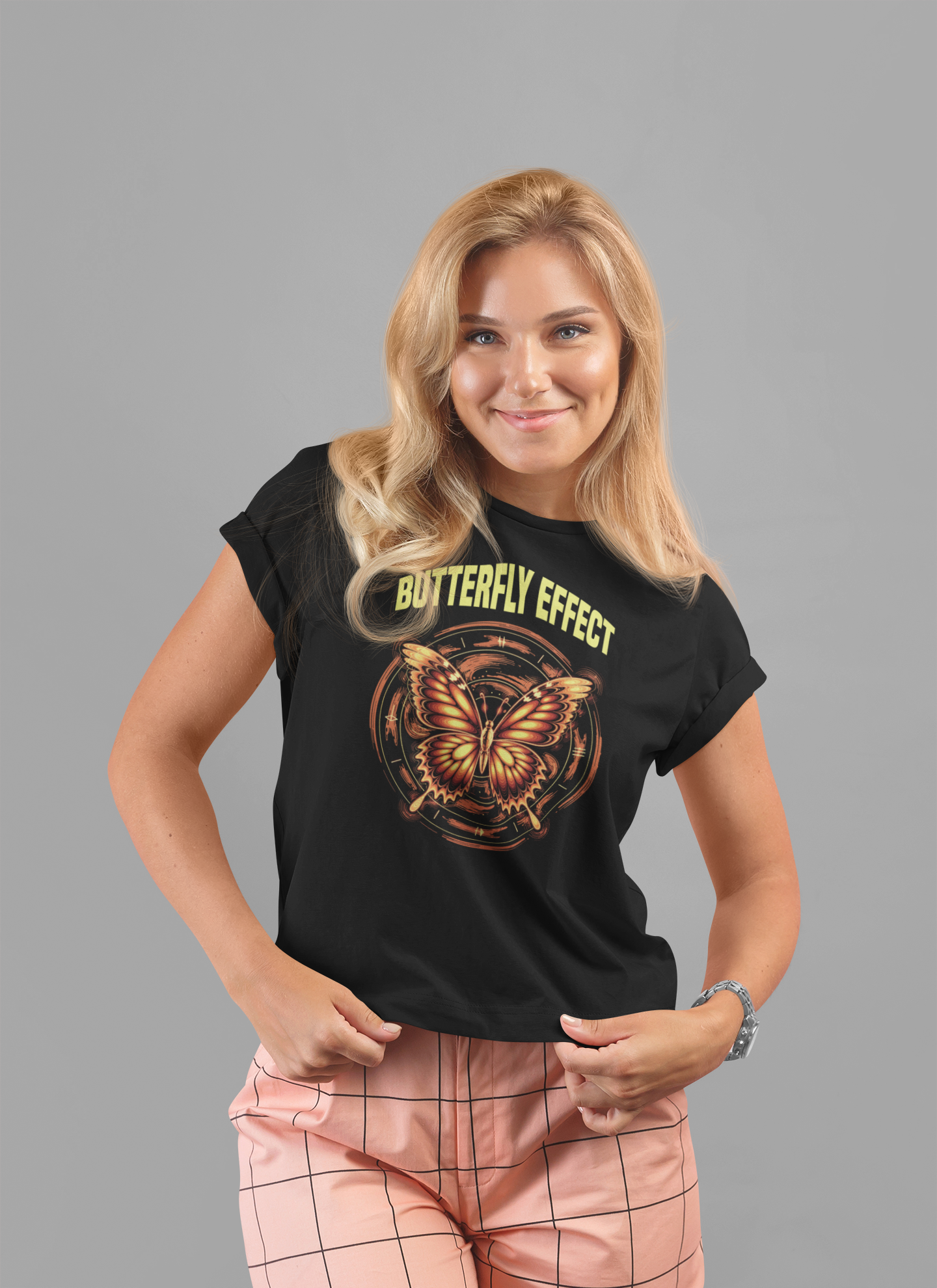 Warning Butterfly Effect Ahead Tee, Sci-Fi Chaos Shirt, Time Shift Graphic Tee, Multiverse Humor Top, Cause and Effect Gift