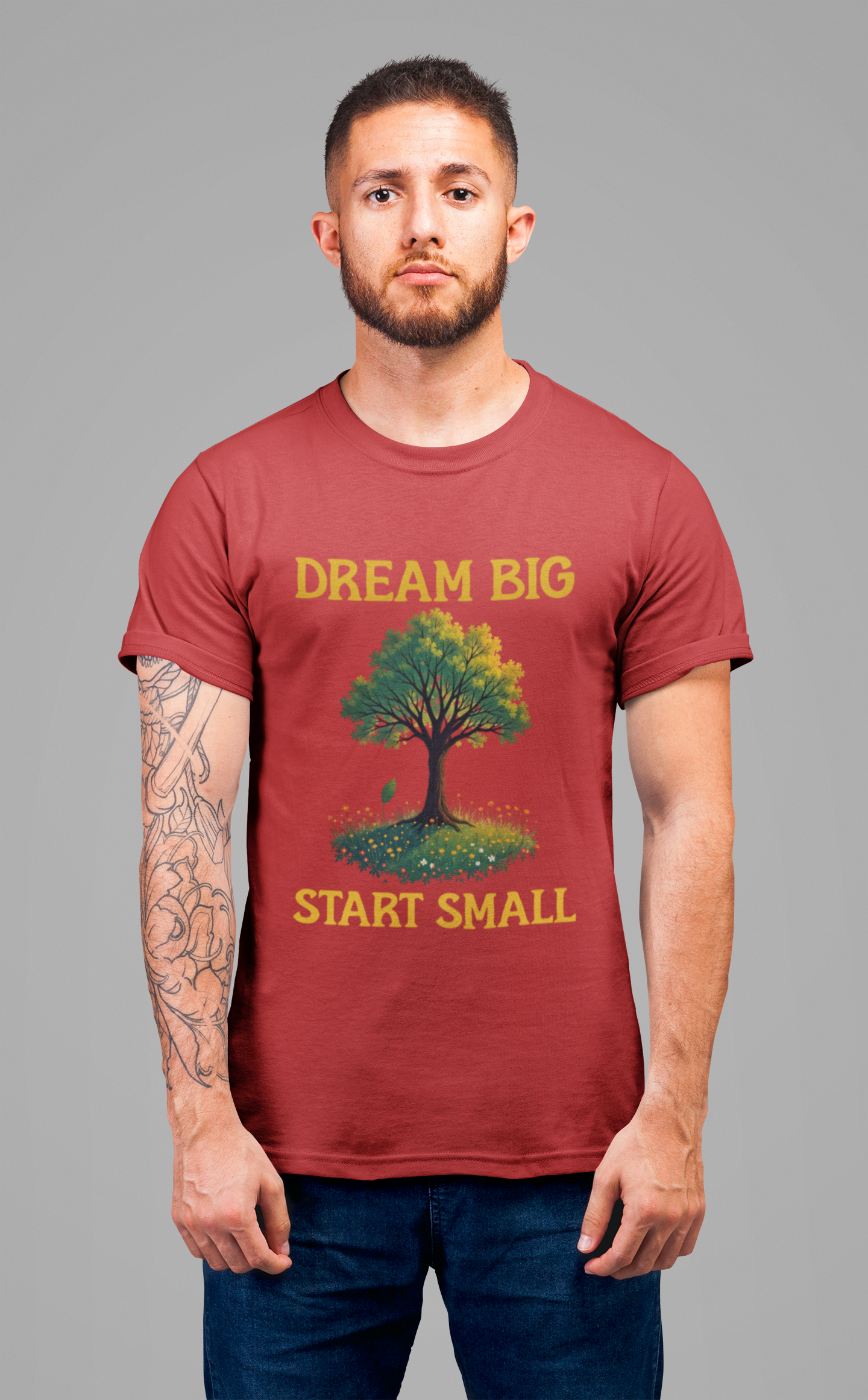 Dream Big Start Small Shirt – Tree and Nature Design
