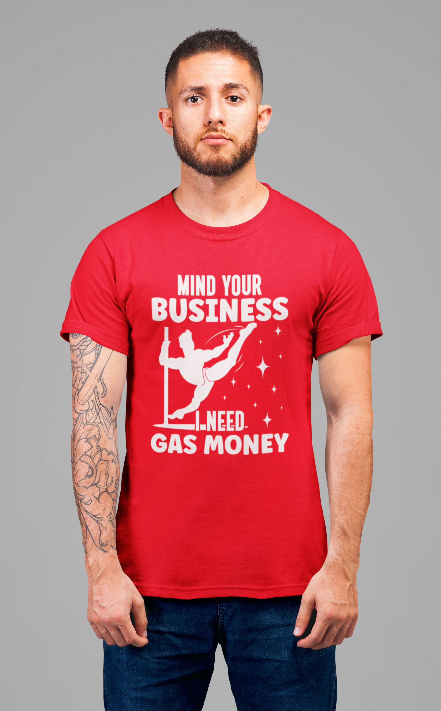 Mind Your Business I Need Gas Money Shirt, Funny Pole Dancing Tee, Sarcastic Dancer Shirt, Pole Fitness Gift, Graphic Dance Shirt