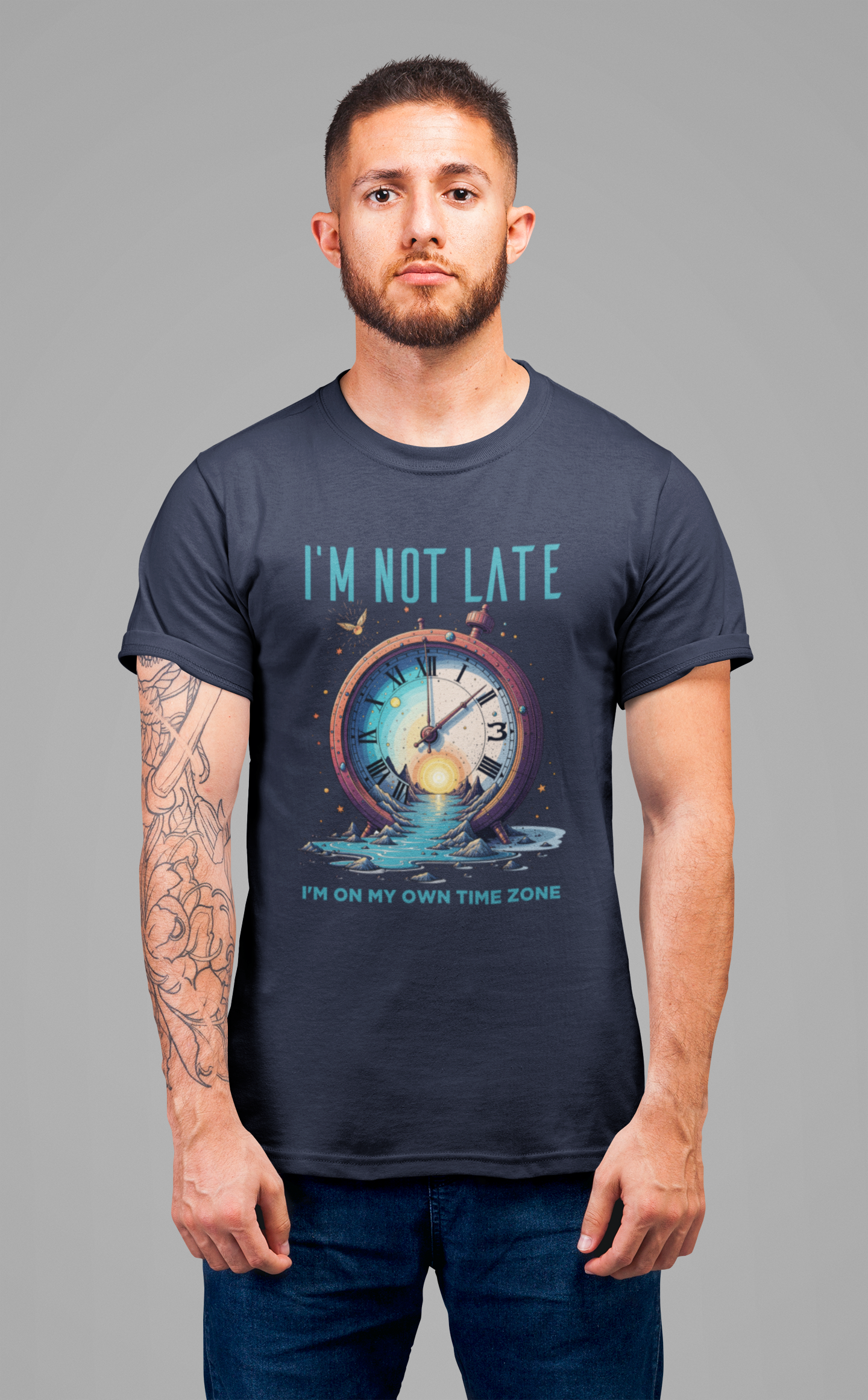 I’m Not Late I’m On My Own Time Zone Tee, Funny Punctuality Shirt, Personal Clock Humor Tee, Fashionably Late Top, Schedule Rebel Gift