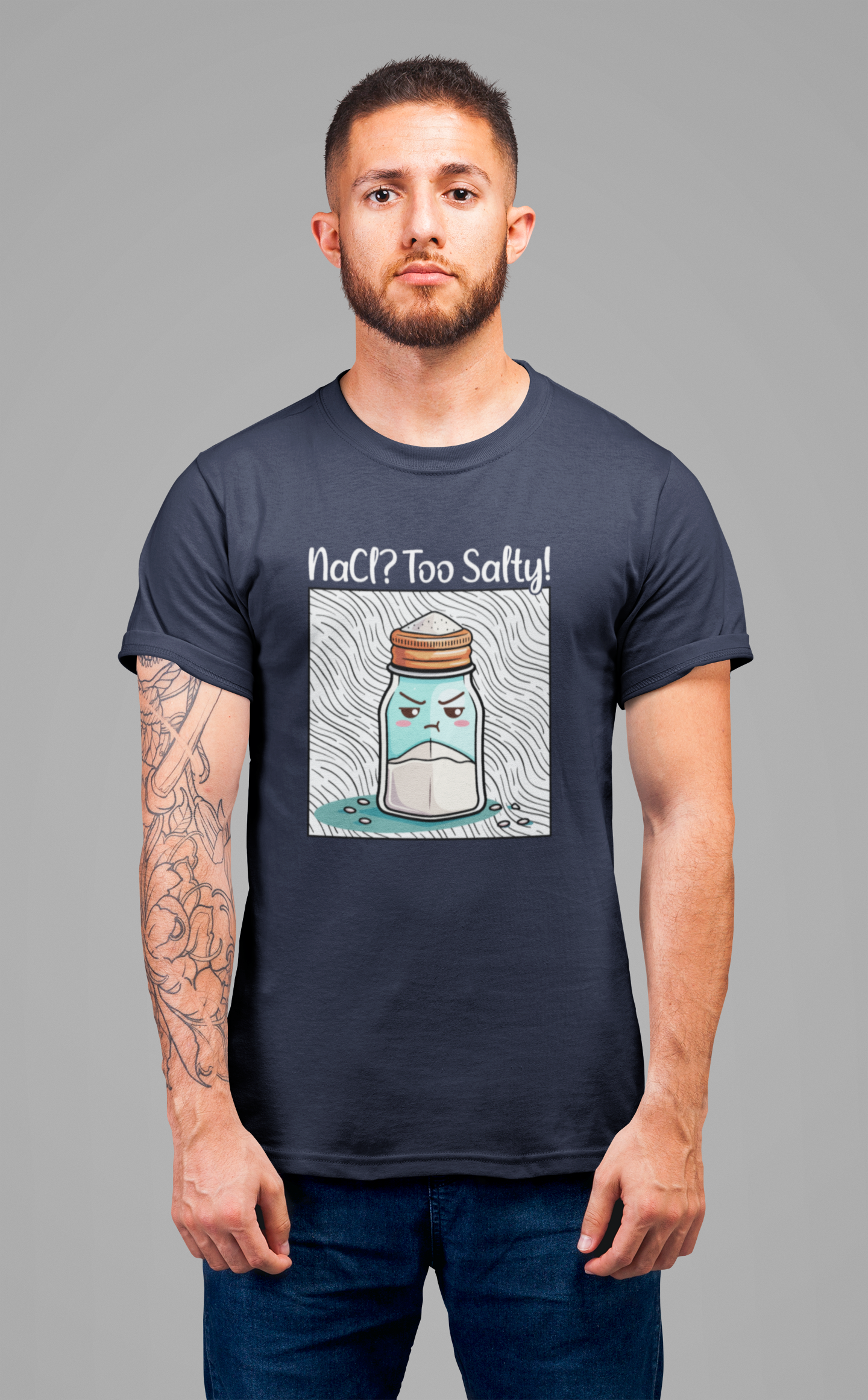 NaCl Too Salty Tee, Chemistry Joke Shirt, Funny Science Pun Top, Periodic Table Humor Tee, Sarcastic Nerd Gift Shirt