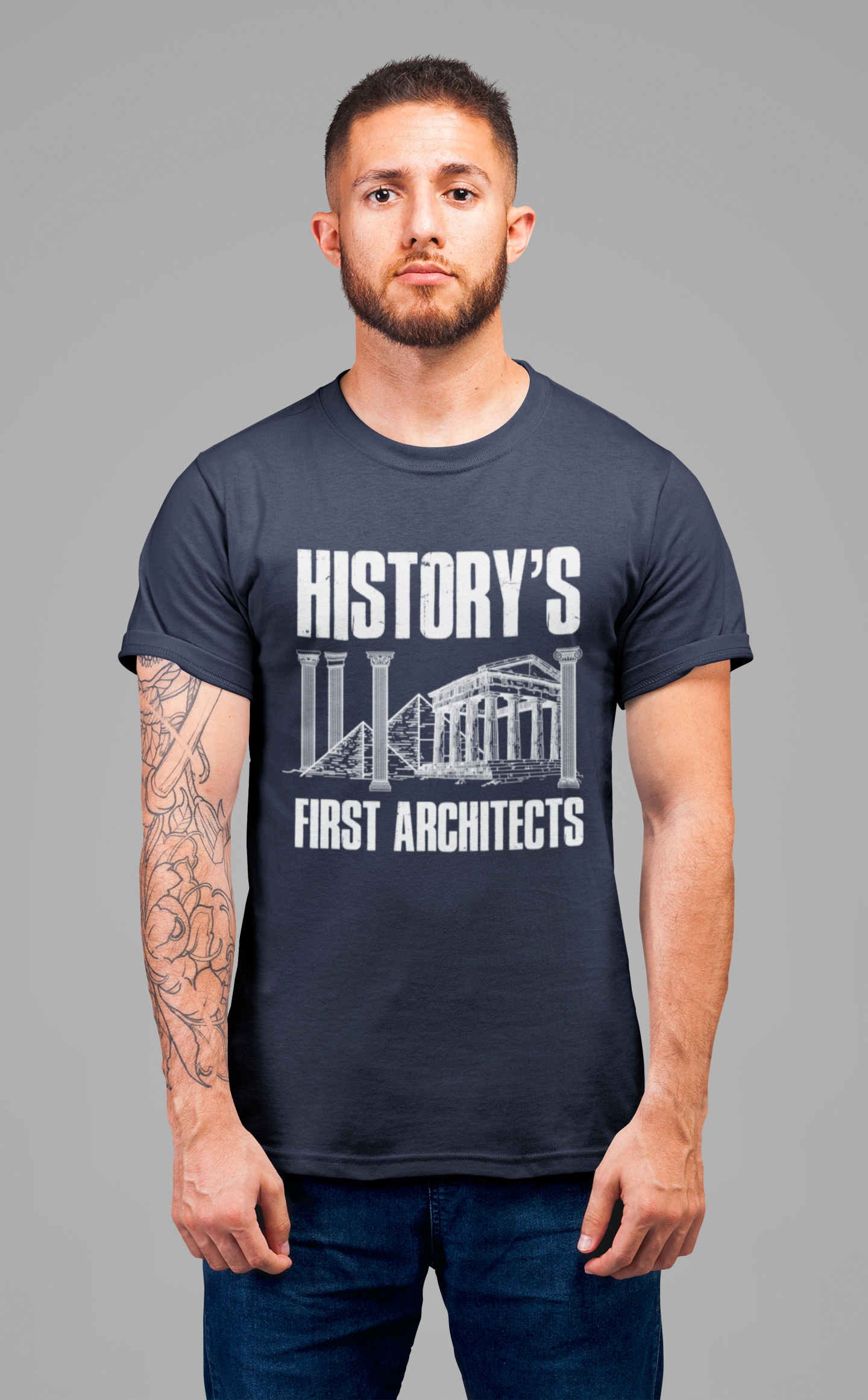History’s First Architects Tee, Ancient Builder Shirt, Structural Genius Graphic Tee, Civilization Engineering Top, History Buff Gift