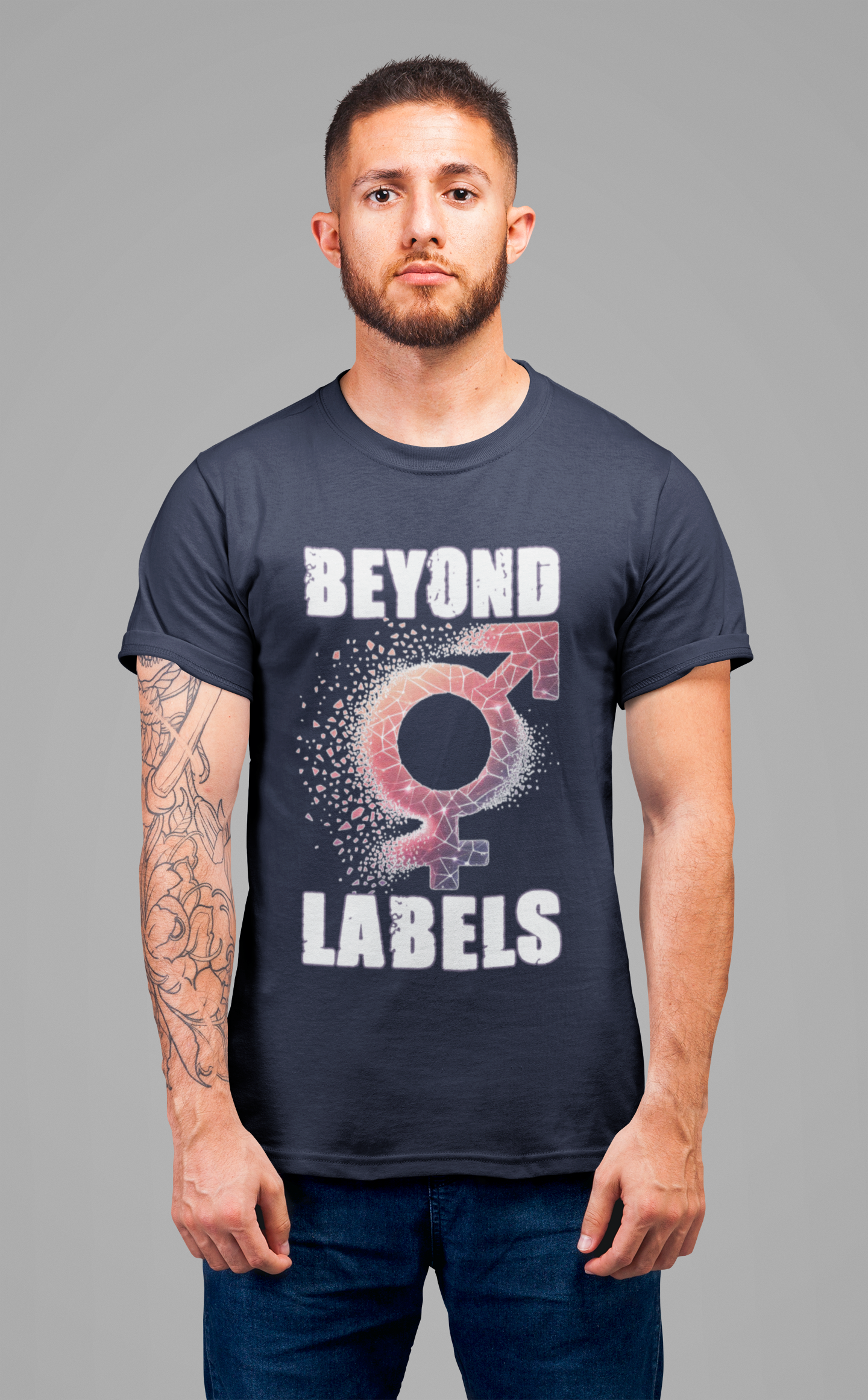 Breaking The Binary Shirt, Pride Beyond Labels Tee, Gender Inclusive T Shirt, LGBTQ Affirmation Apparel, Queer Identity Graphic Top