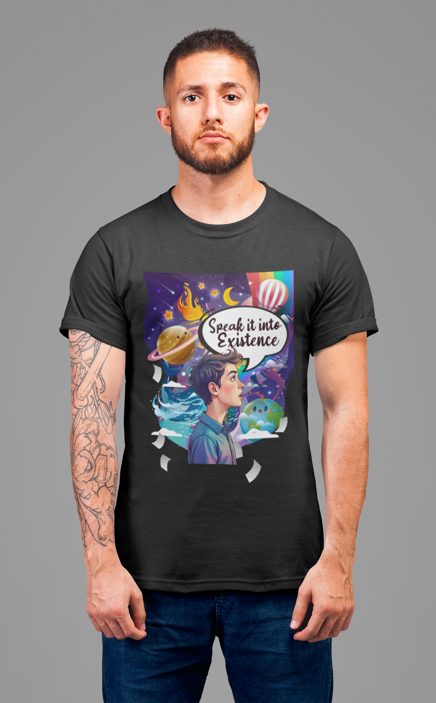 Speak It Into Existence Manifestation Positive Mindset T-Shirt