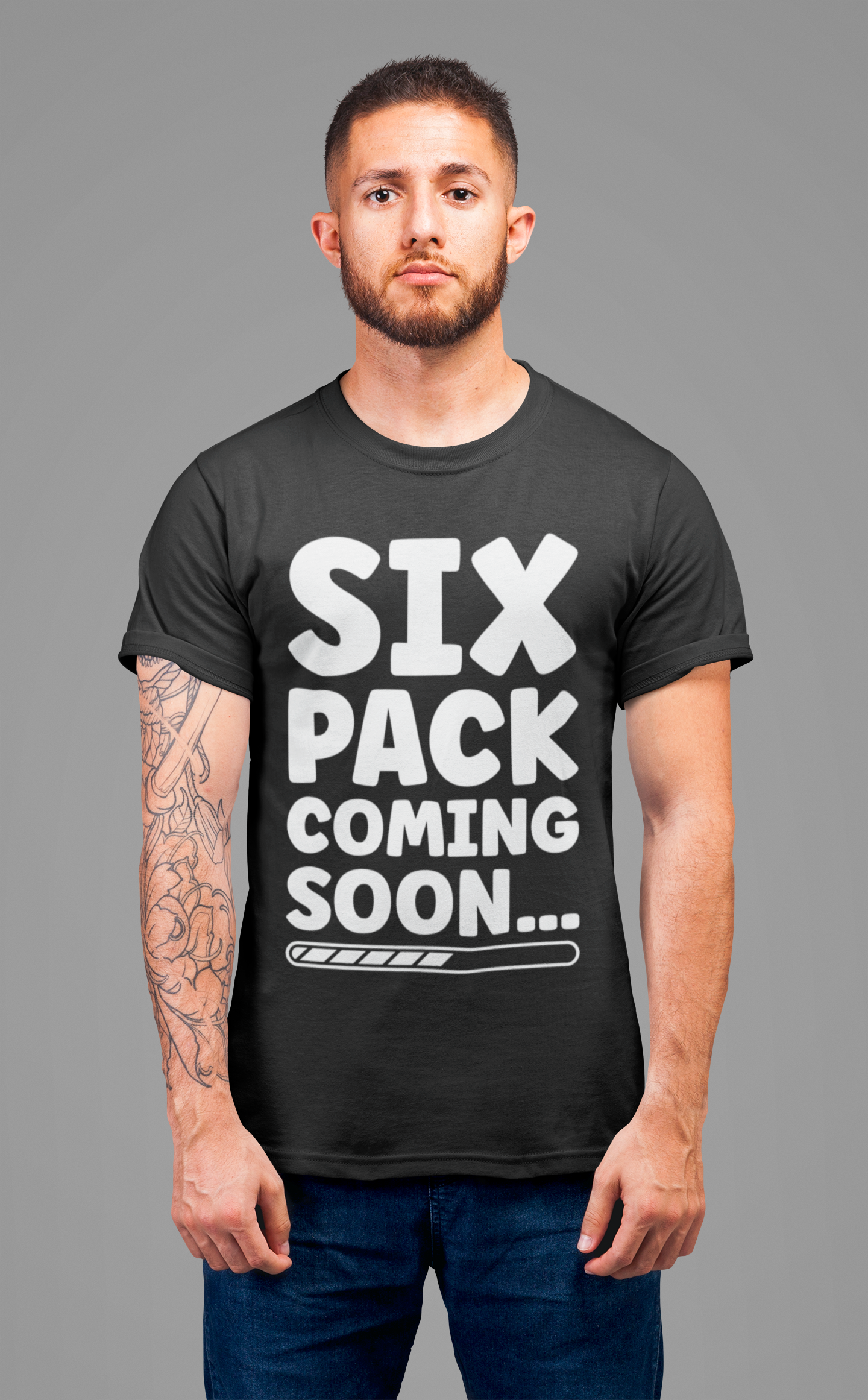 Six Pack Coming Soon Shirt, Funny Workout Motivation Tee, Gym Progress Graphic T Shirt, Fitness Journey Humor Apparel, Getting There Top