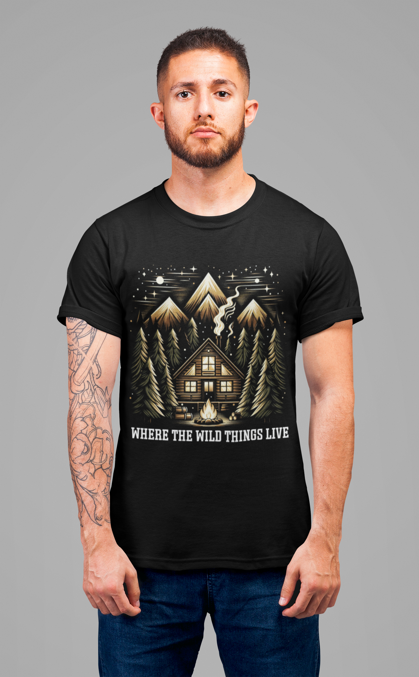 Nature is home shirt, cabin life tee, wilderness living t shirt, off grid lifestyle shirt, cozy nature retreat shirt, forest cabin apparel