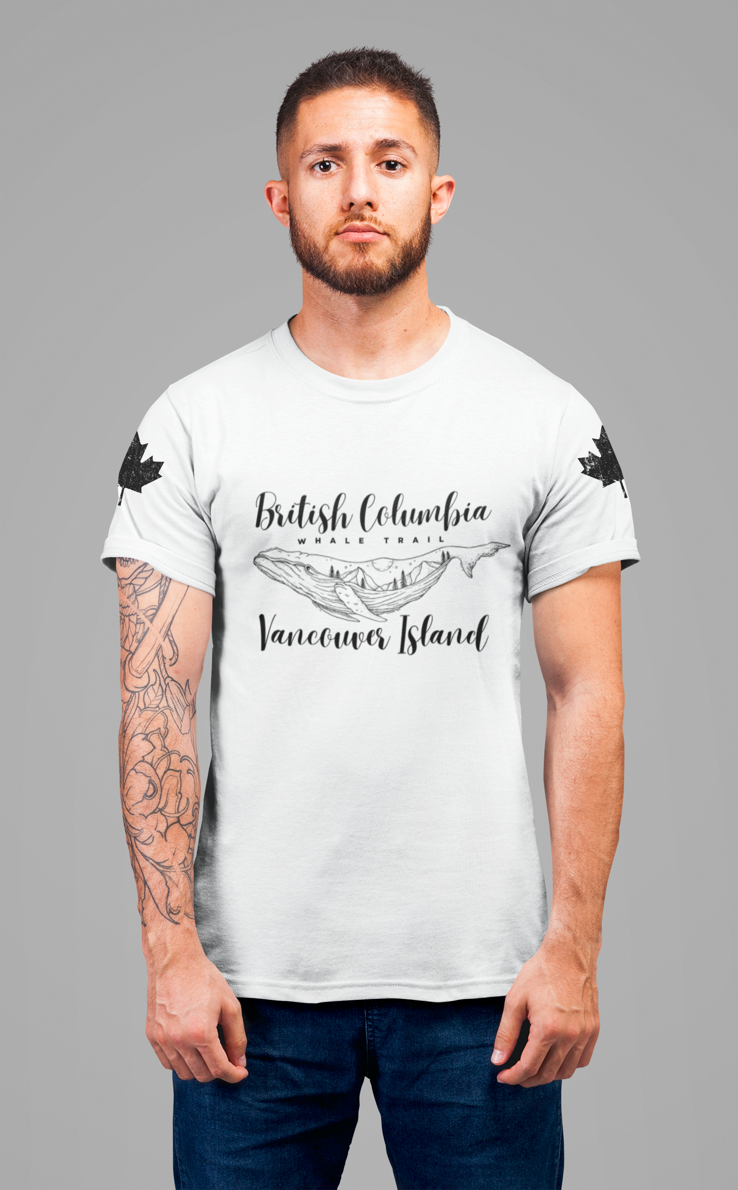 British Columbia Whale Trail Vancouver Island Canada T-Shirt
