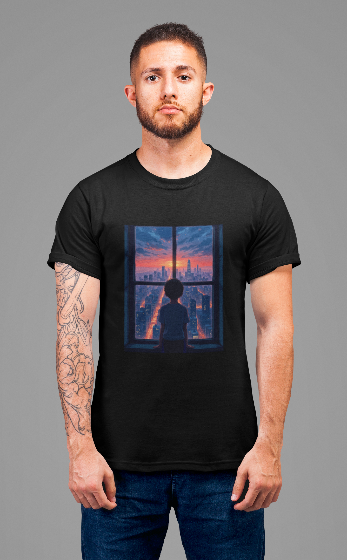 Concrete Views beauty of city lights - T-Shirt