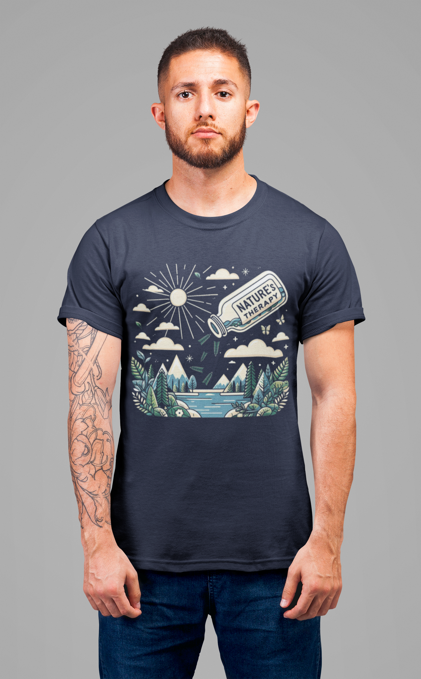 Nature’s Therapy | Pouring into Lake Graphic T-Shirt