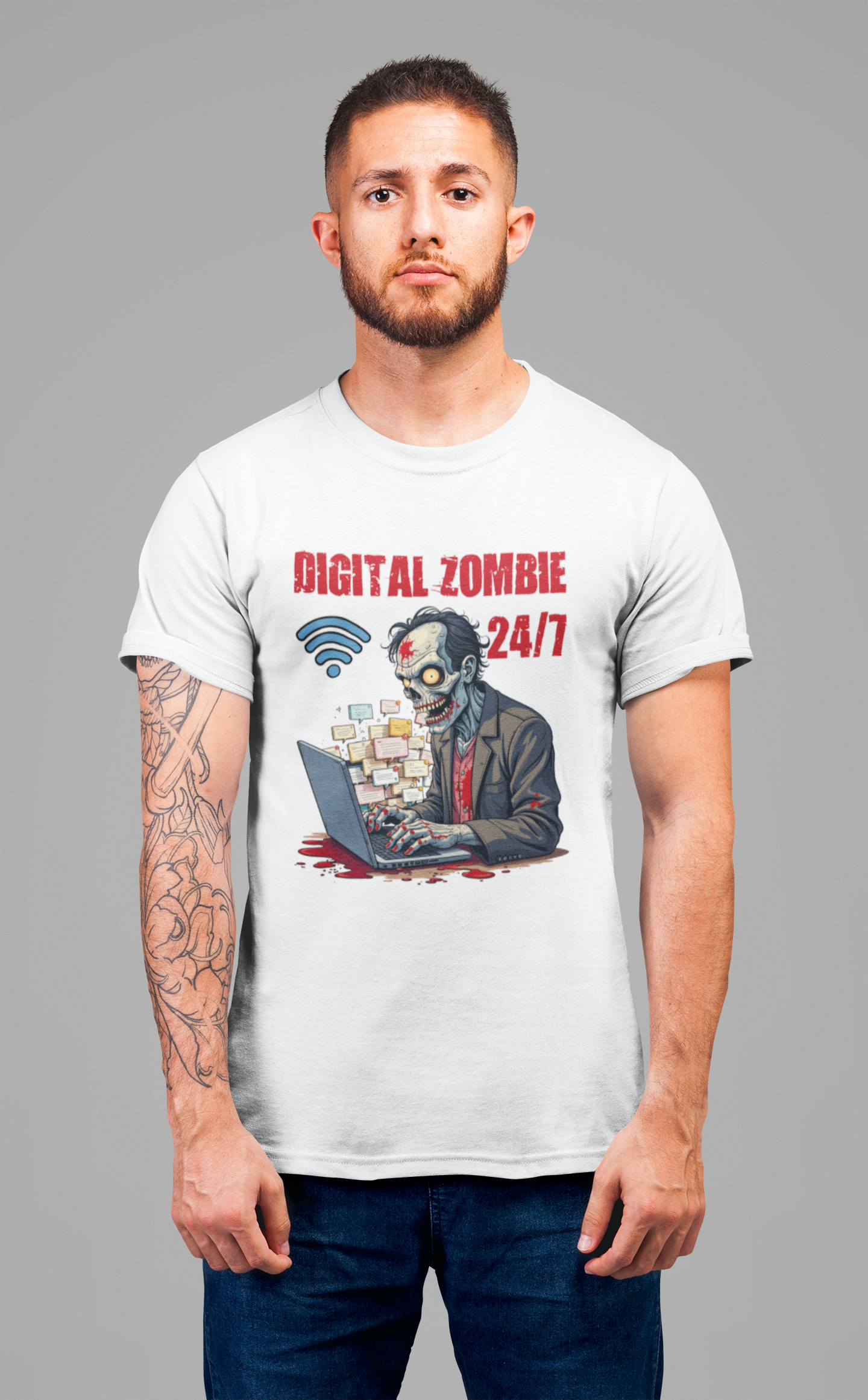 Chronically Online Tee, Internet Addict Shirt, Social Media Humor Graphic, Digital Life Top, Always Plugged In Gift