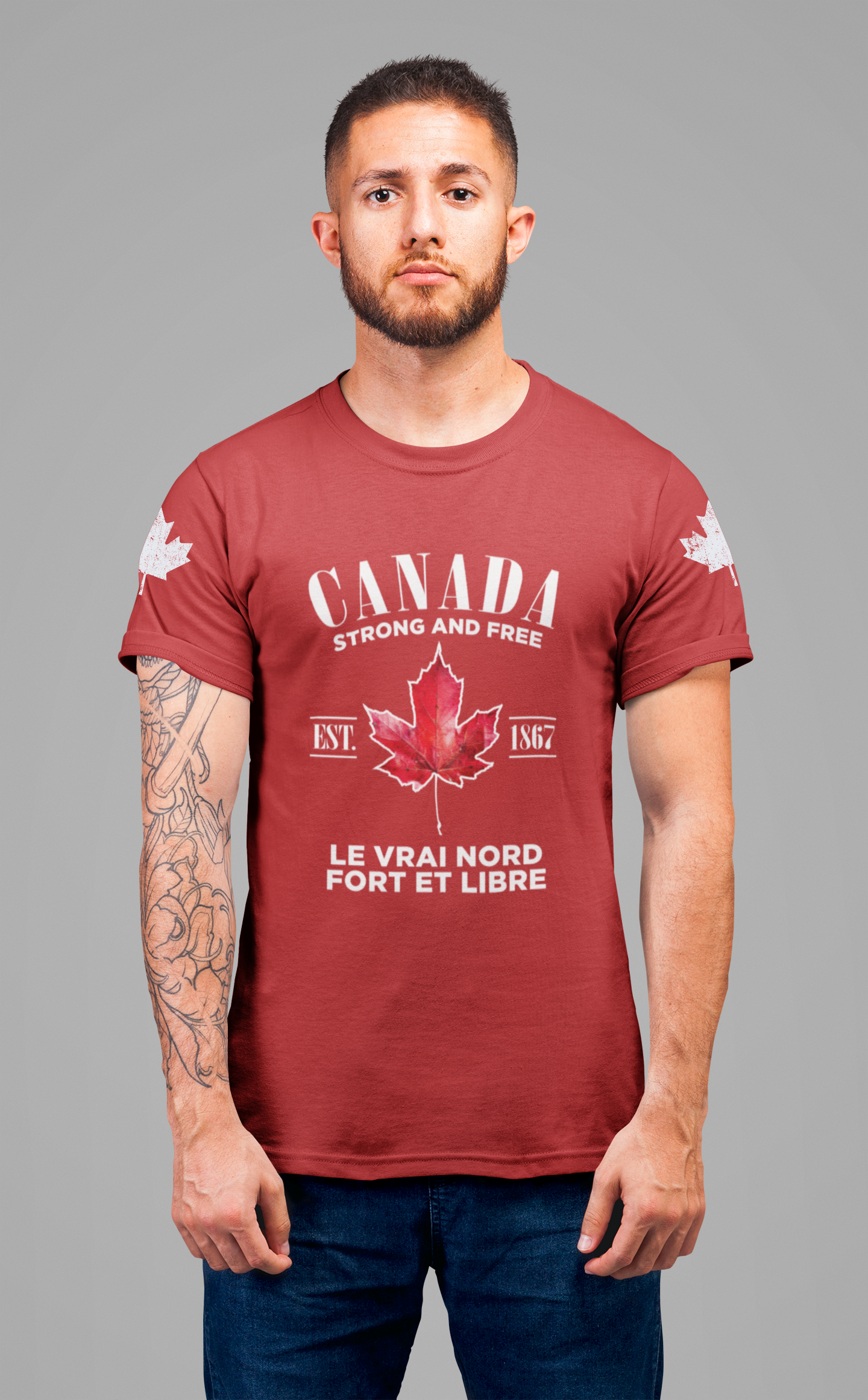 Canada Strong and Free True Maple Heritage T-Shirt