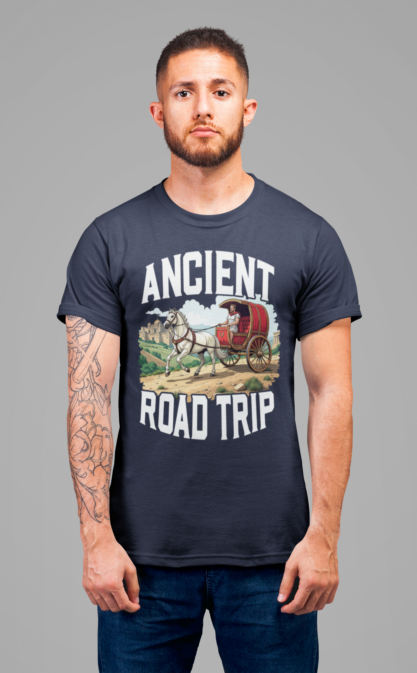 Ancient Road Trip Tee, History Explorer Shirt, Archaeology Adventure Top, Cultural Heritage Graphic, Travel Through Time Gift