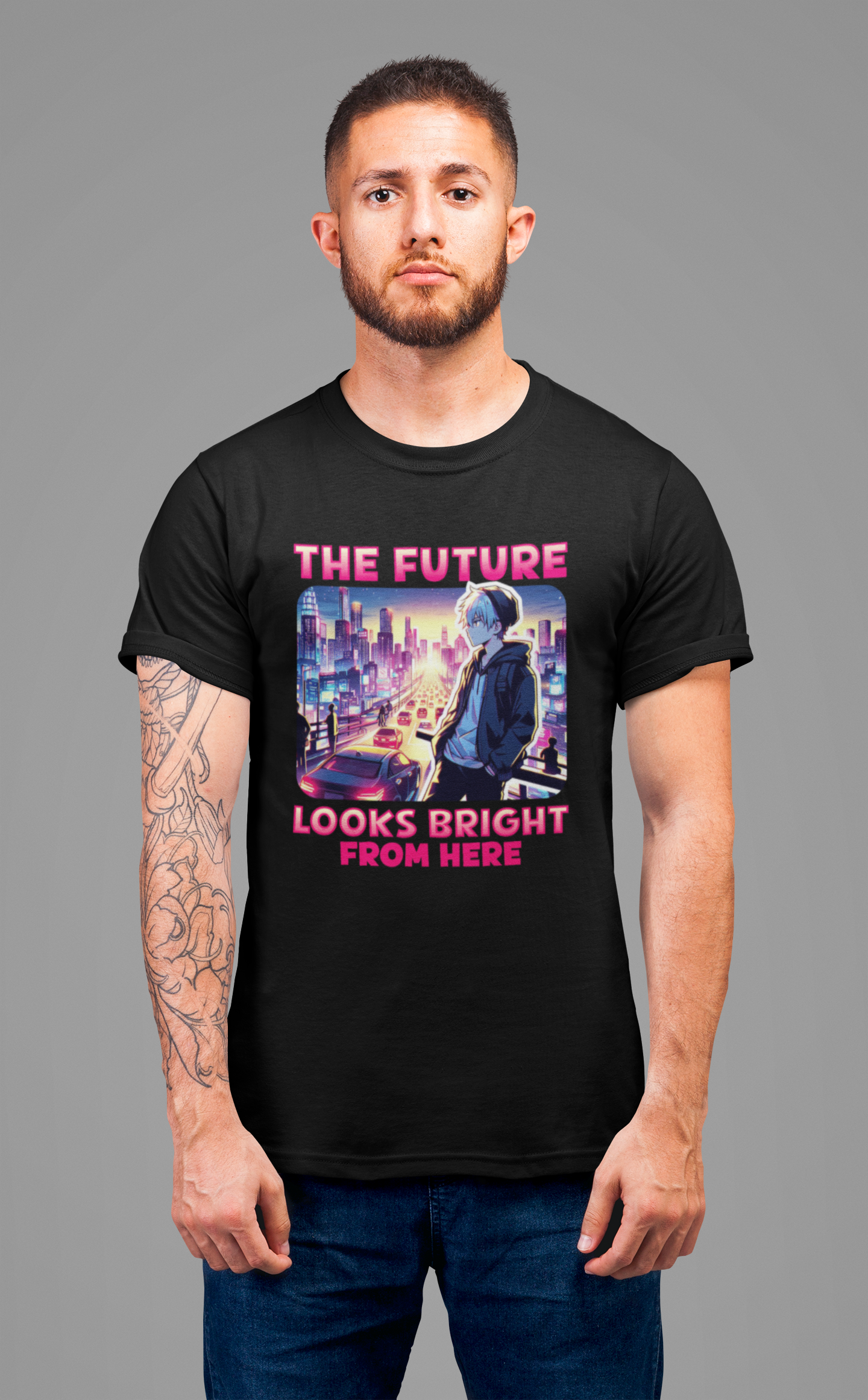 The Future Looks Bright From Here | Optimistic & Motivational T-Shirt