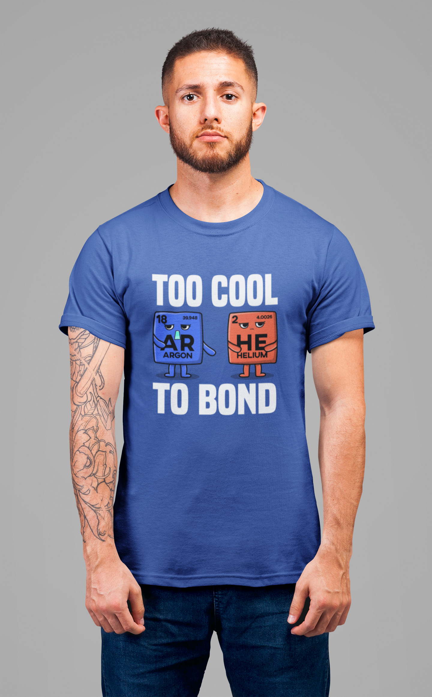 Noble Gases Don’t React Tee, Chemistry Joke Shirt, Science Humor Graphic Tee, Periodic Table Funny Top, Geek Gift