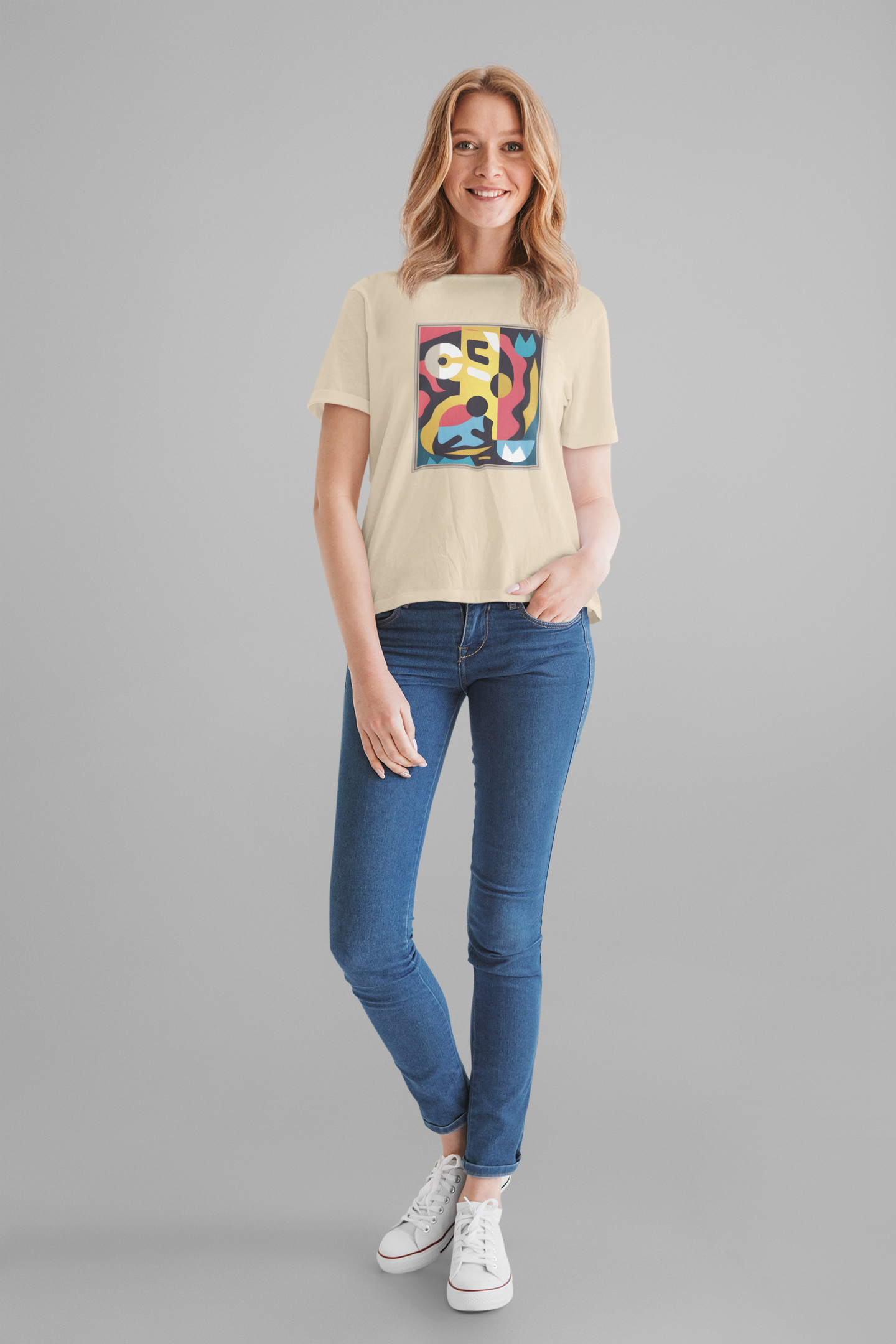 Modern Art Connoisseur Tshirt – Bold Abstract Graphic Design