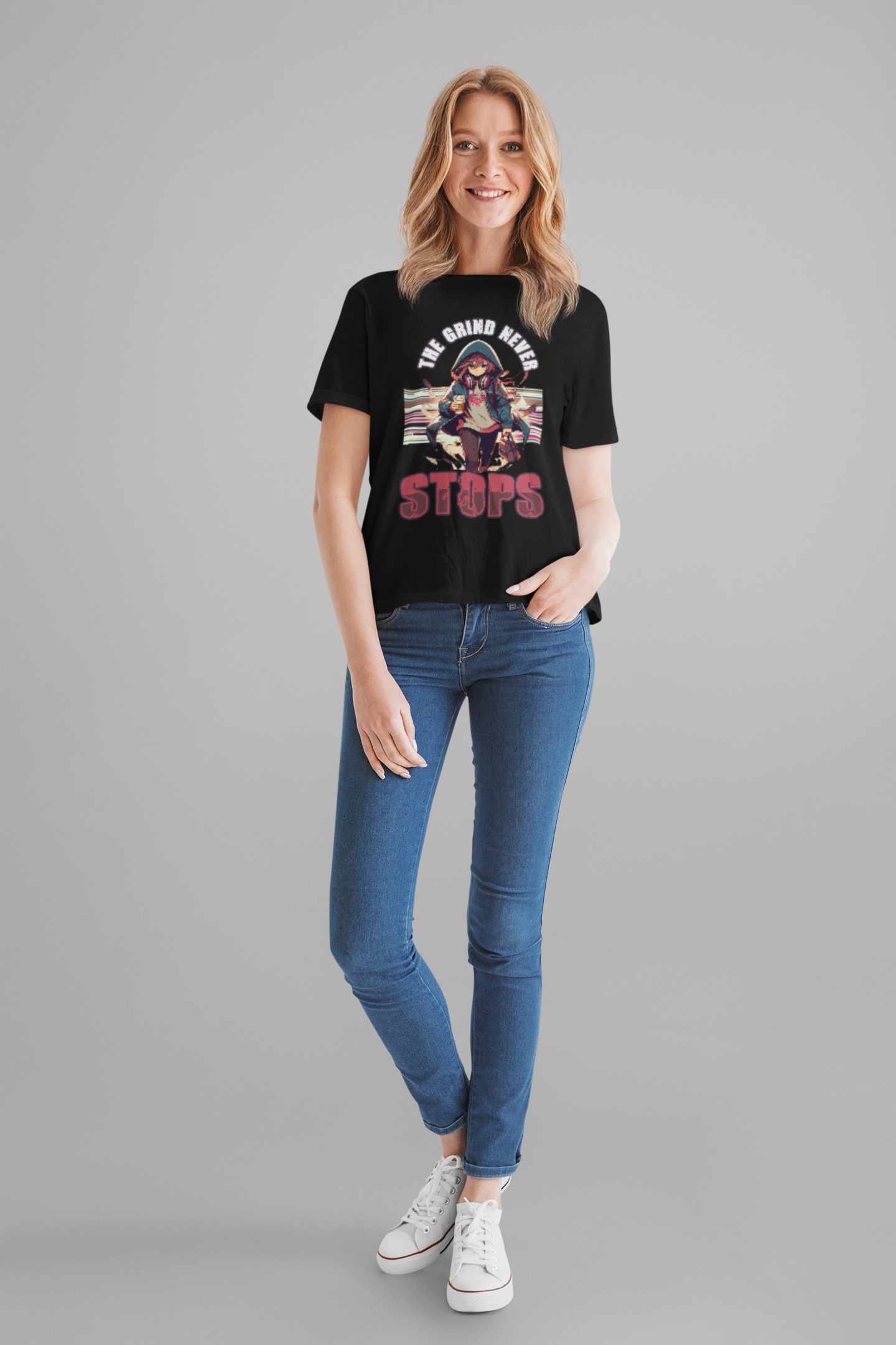 The Grind Never Stops | Hustle & Motivation T-Shirt