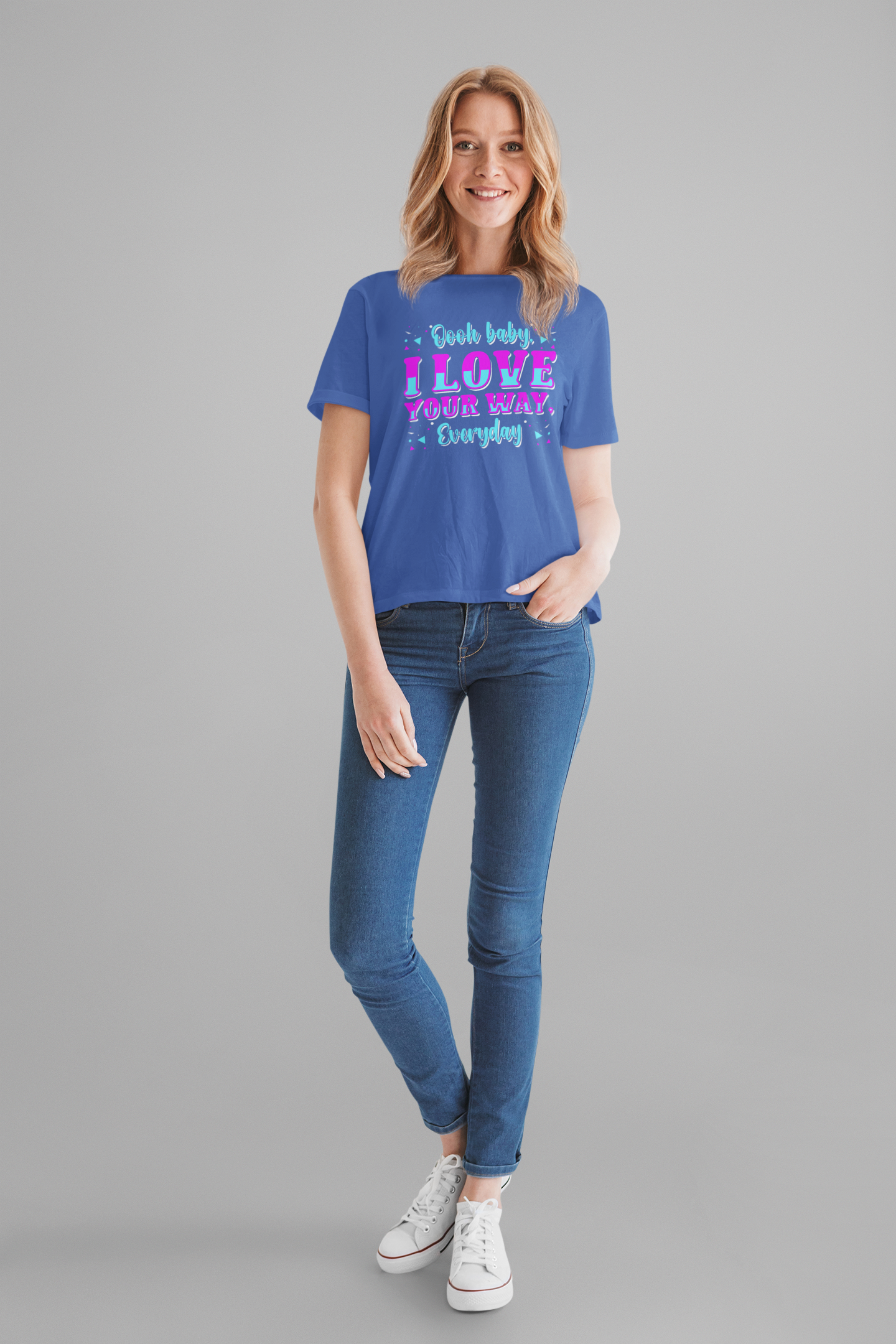 Cute Romantic T-Shirt – Love Your Smile Every Day Sweetheart Tee
