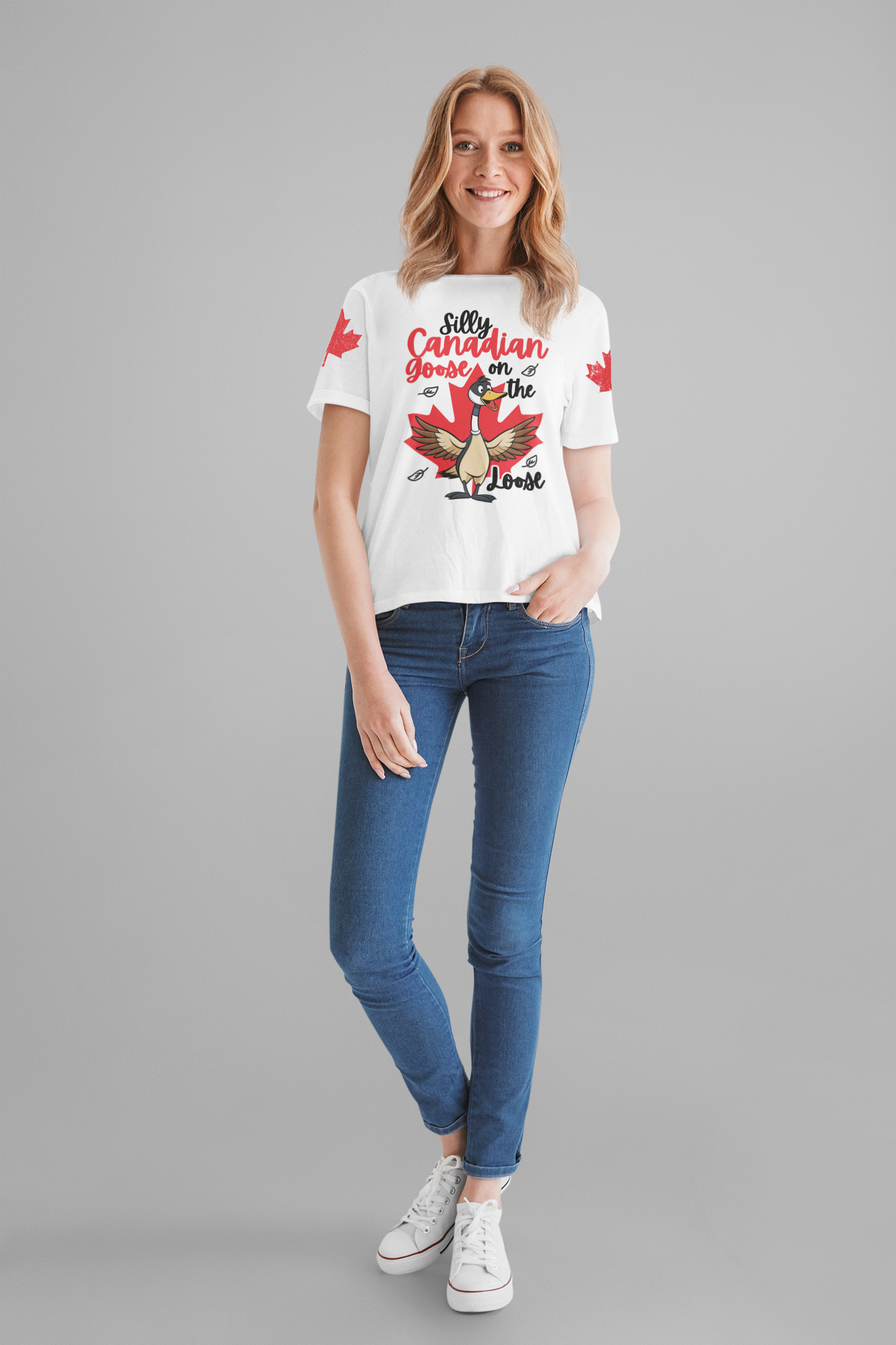 Silly Canadian Goose On the Loose T-Shirt