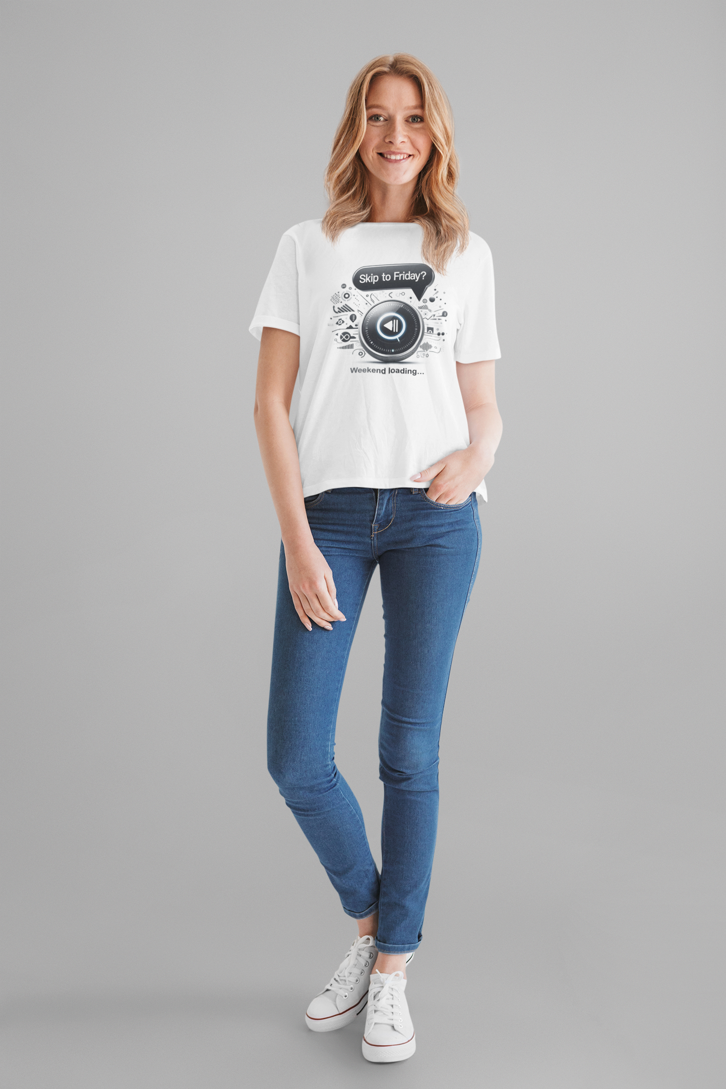 Alexa, Skip to Friday Skip to Friday & Weekend Loading | Media Icons Graphic T-Shirt