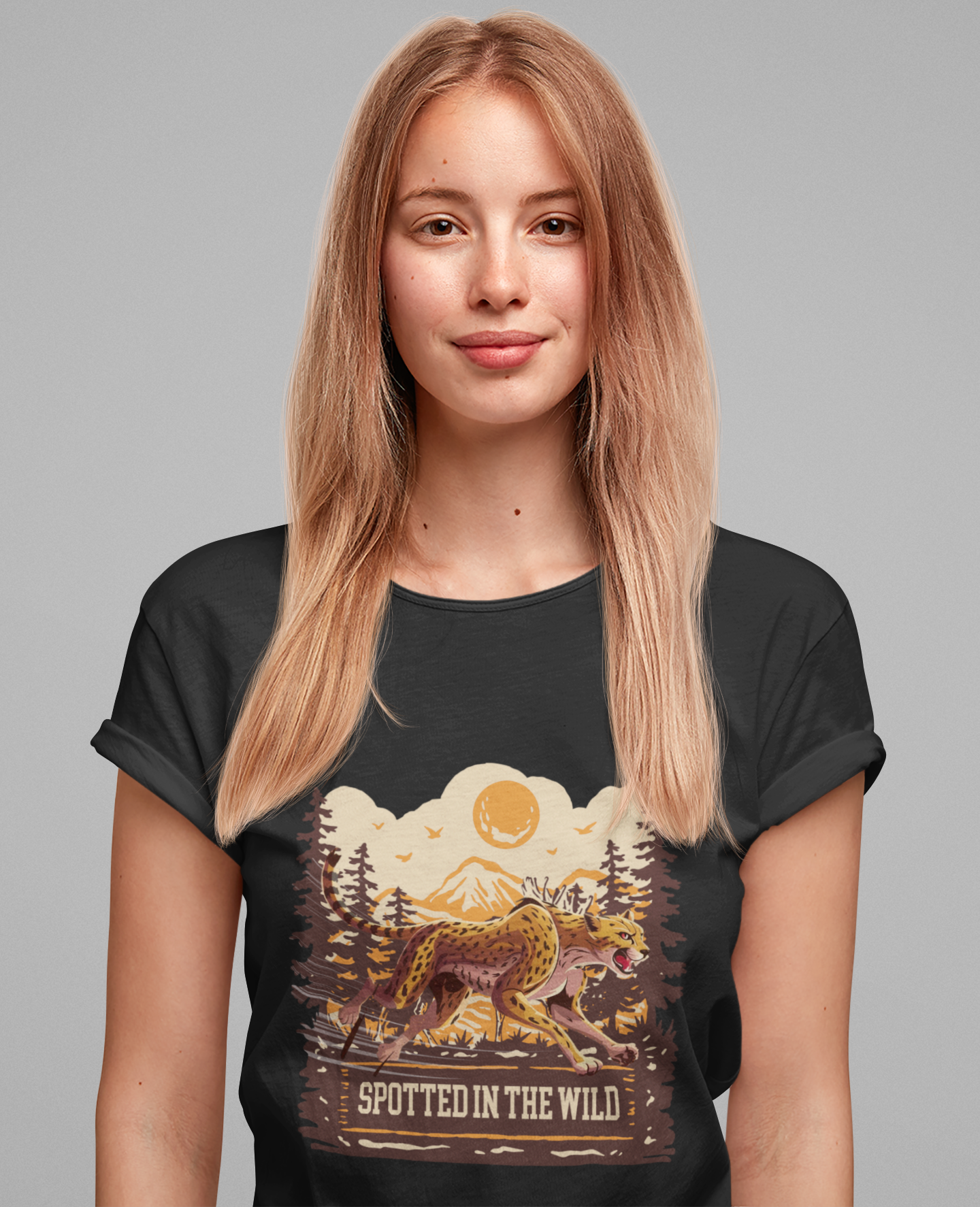 Spotted in the Wild Cheetah Forest Adventure T-Shirt