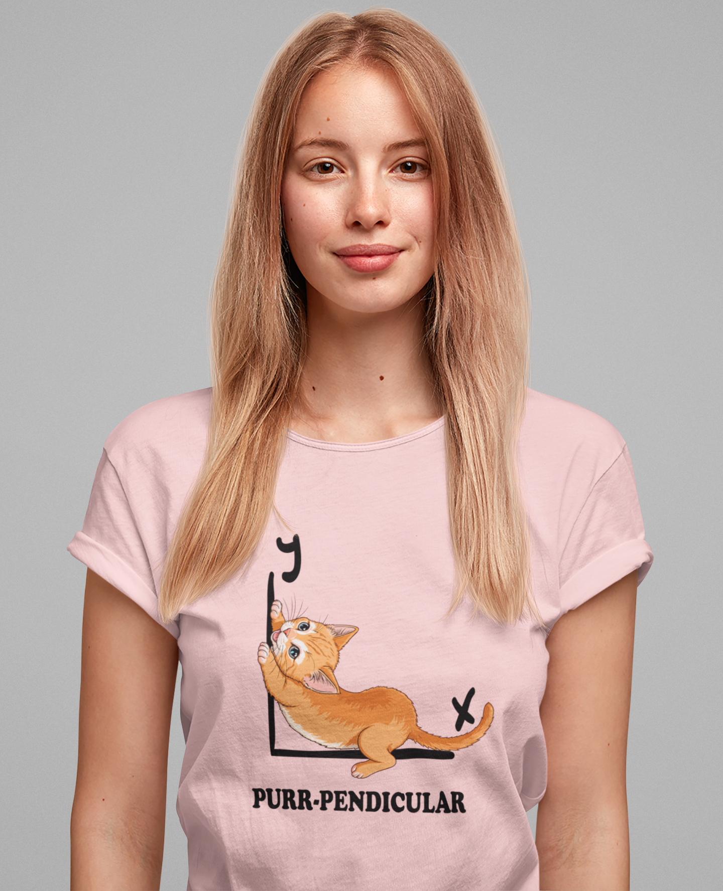 Math Cat Pun Shirt – Purr-pendicular Perpendicular Lines Graphic