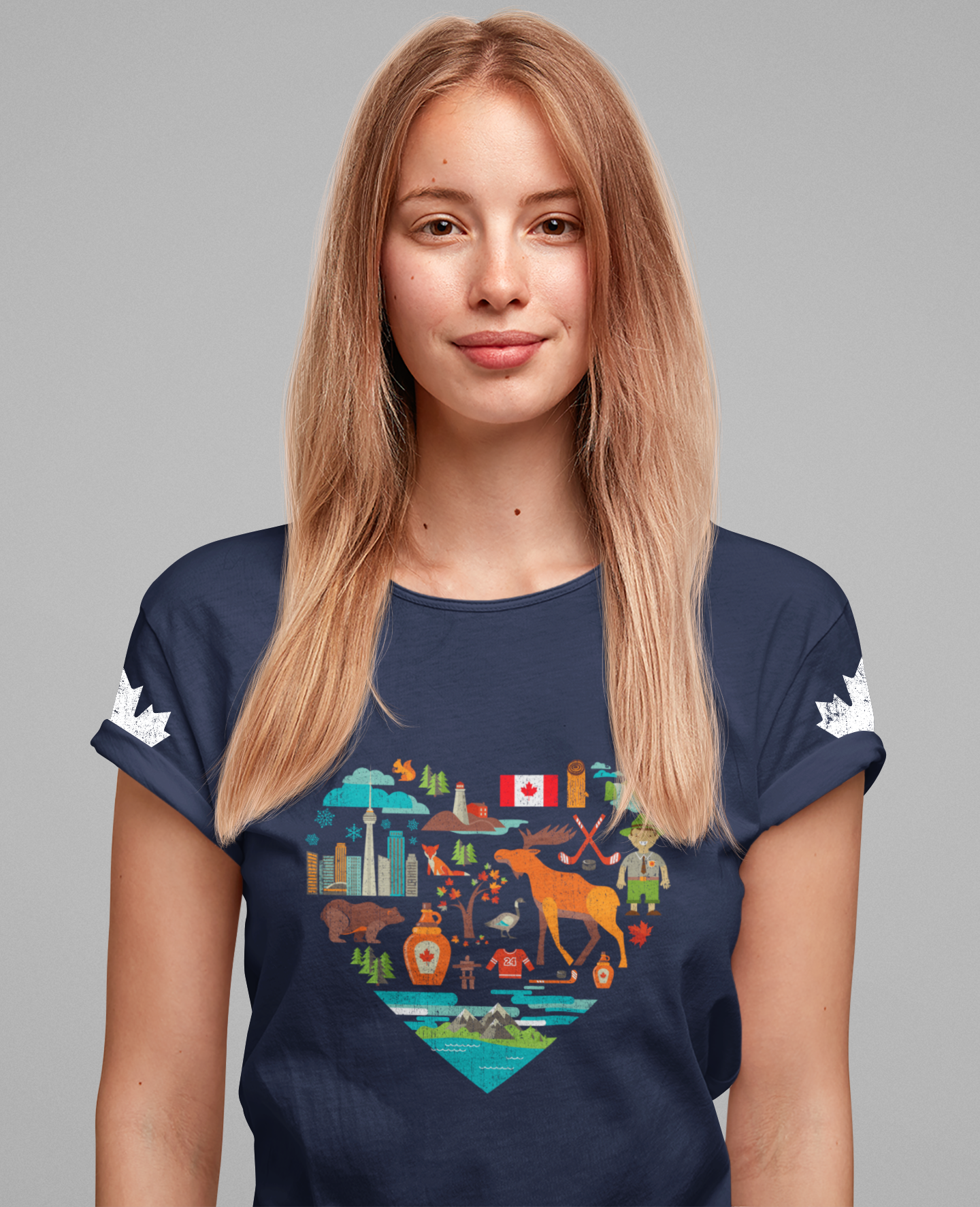 Canada Heart Icons Heritage T-Shirt