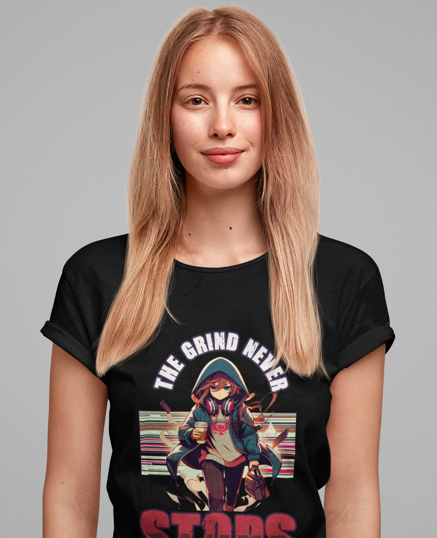 The Grind Never Stops | Hustle & Motivation T-Shirt