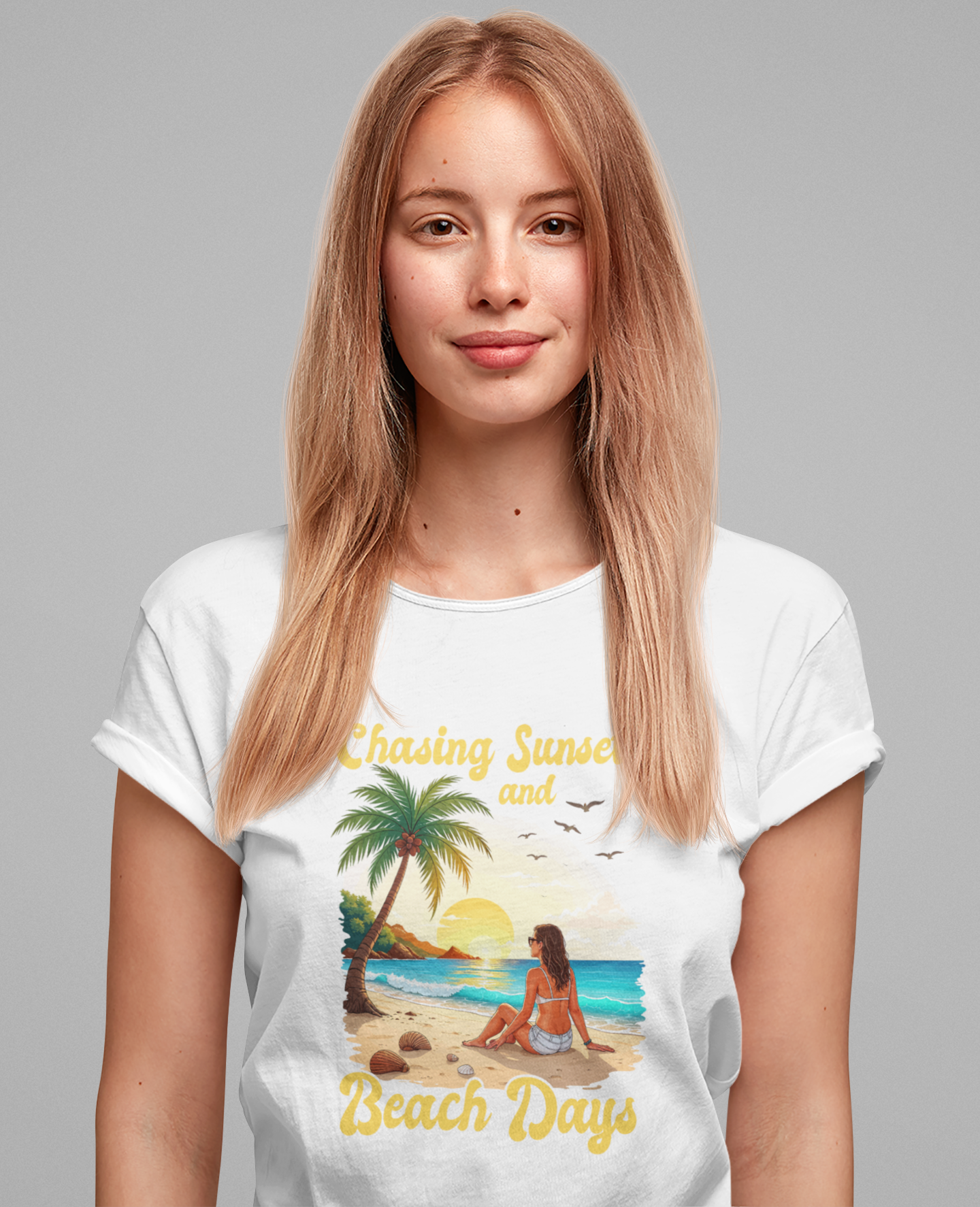 Chasing Sunsets and Beach Days Summer Escape T-Shirt