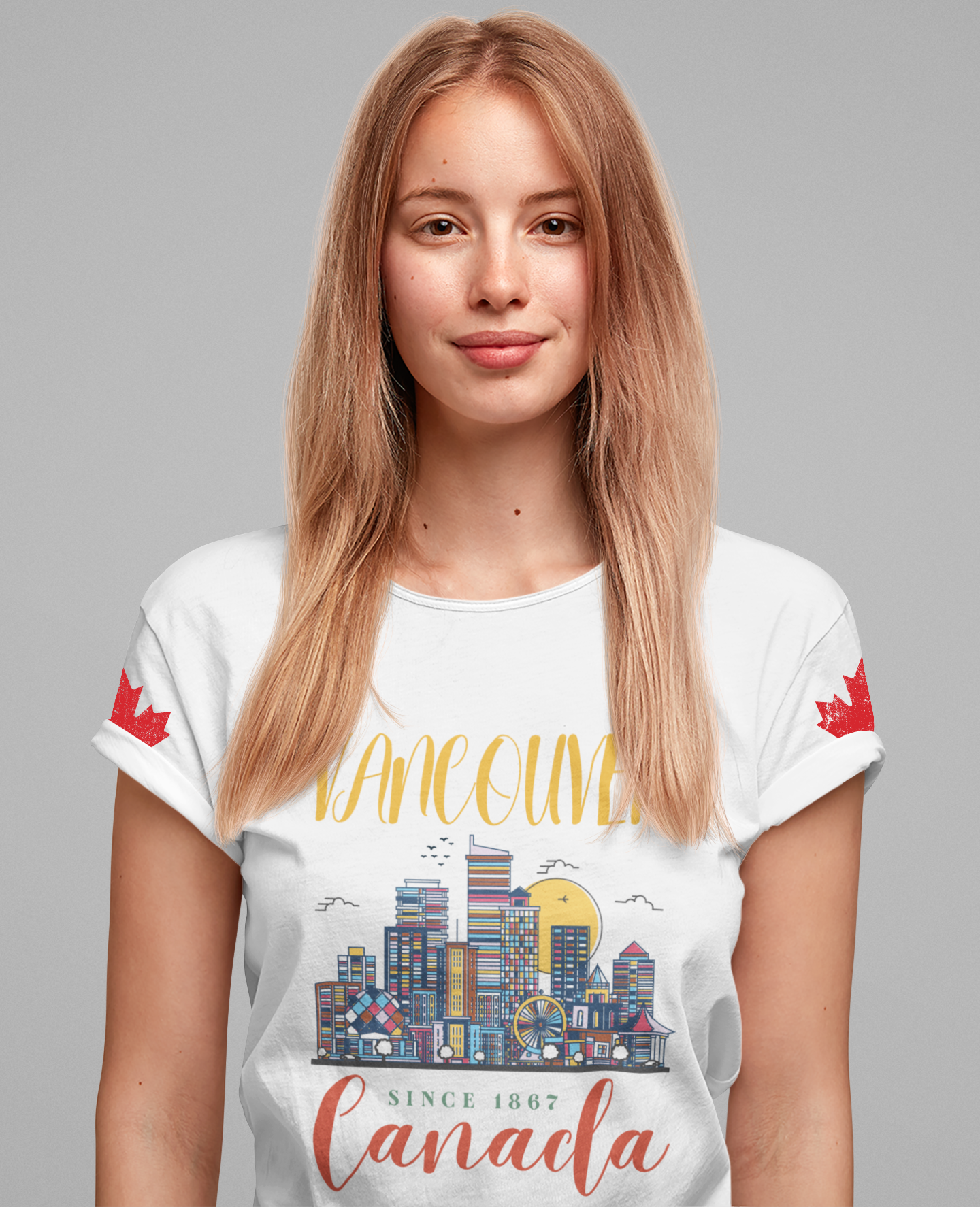 Vancouver Skyline Canada Since 1867 T-Shirt