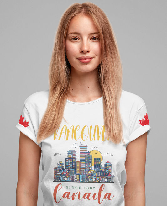 Vancouver Skyline Canada Since 1867 T-Shirt