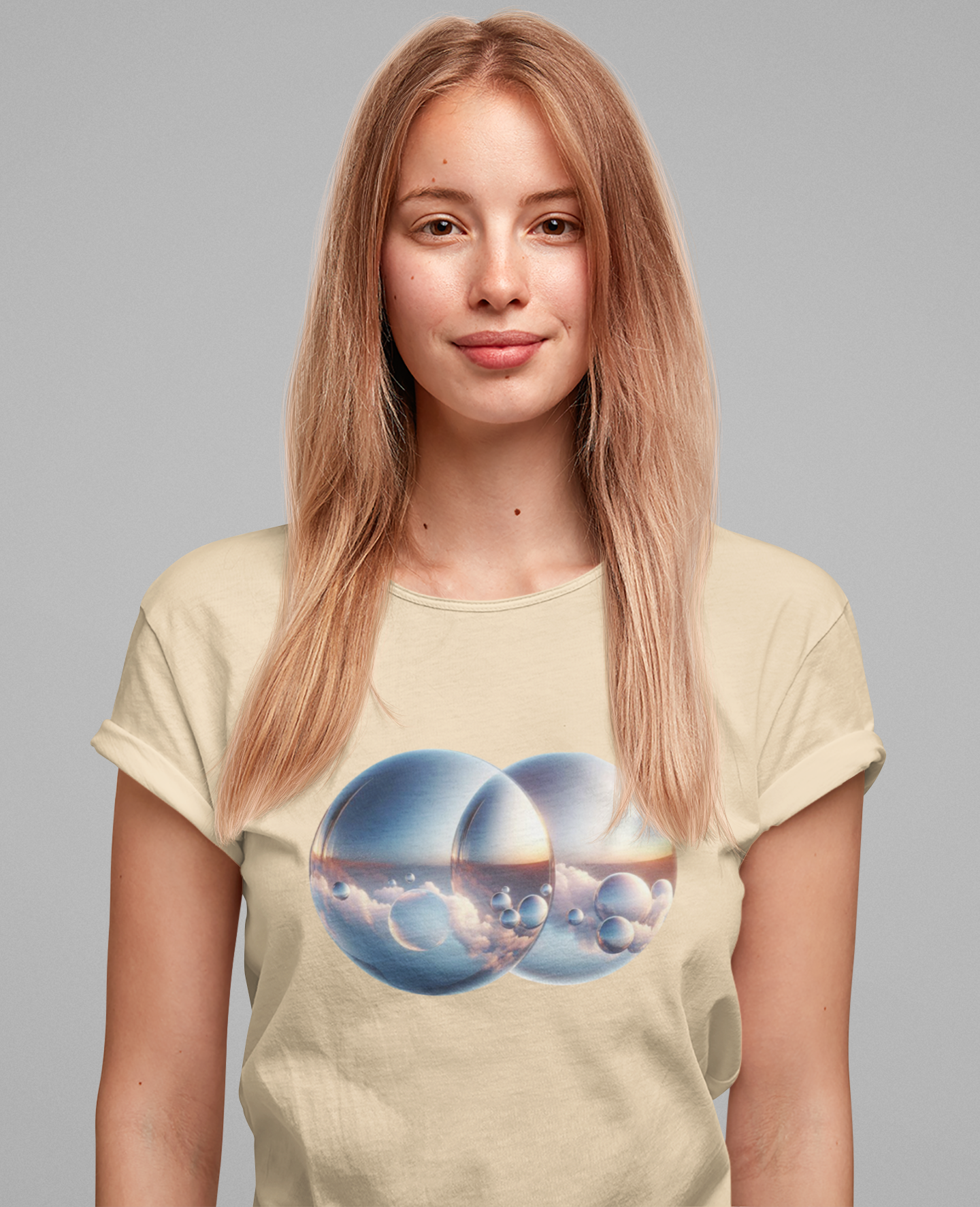 Parallel Universe Portal – Illusional Bubble Window Graphic T-Shirt