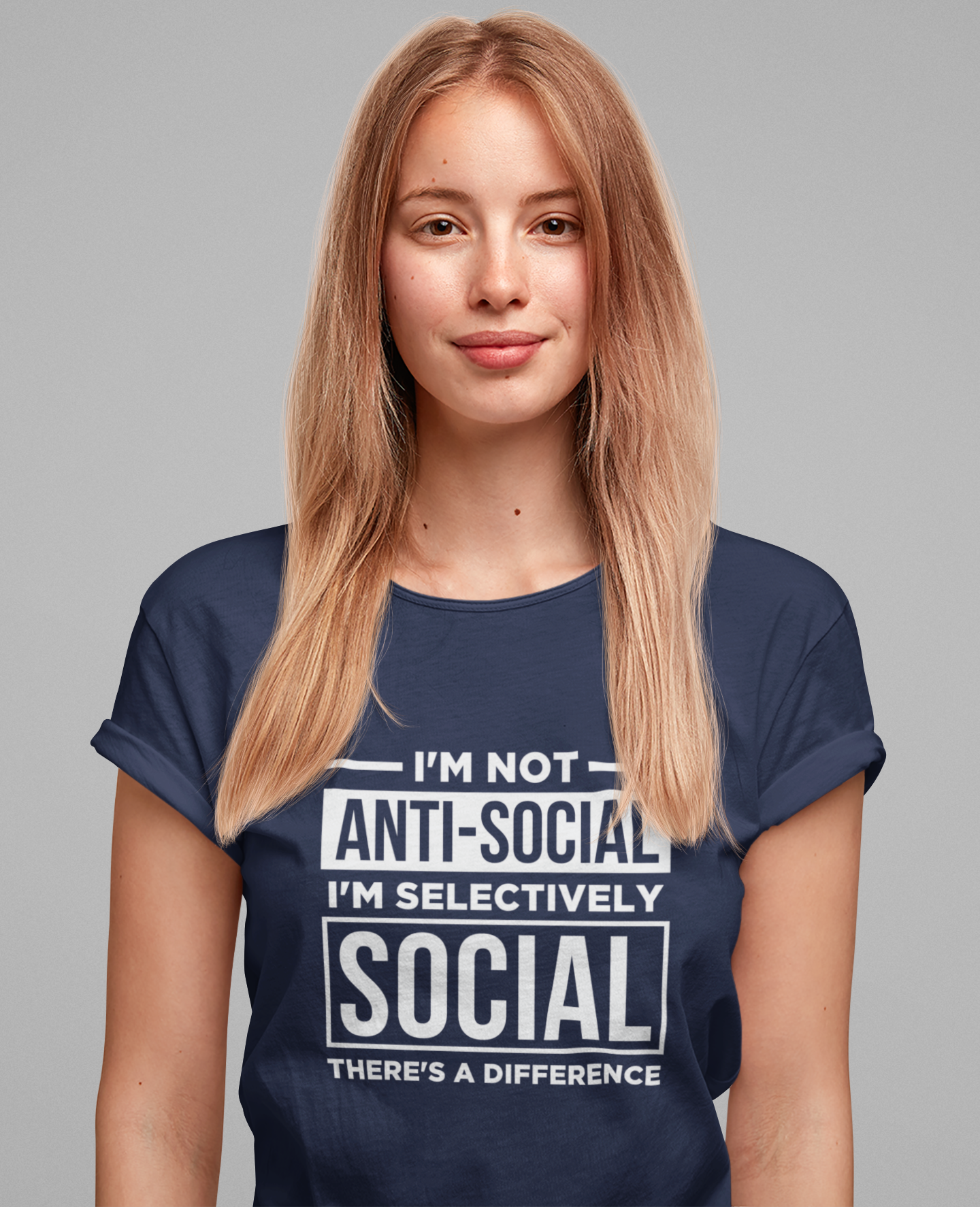 I'm Not Anti-Social I'm Selectively Social T-Shirt – Funny Introvert Quote Tee