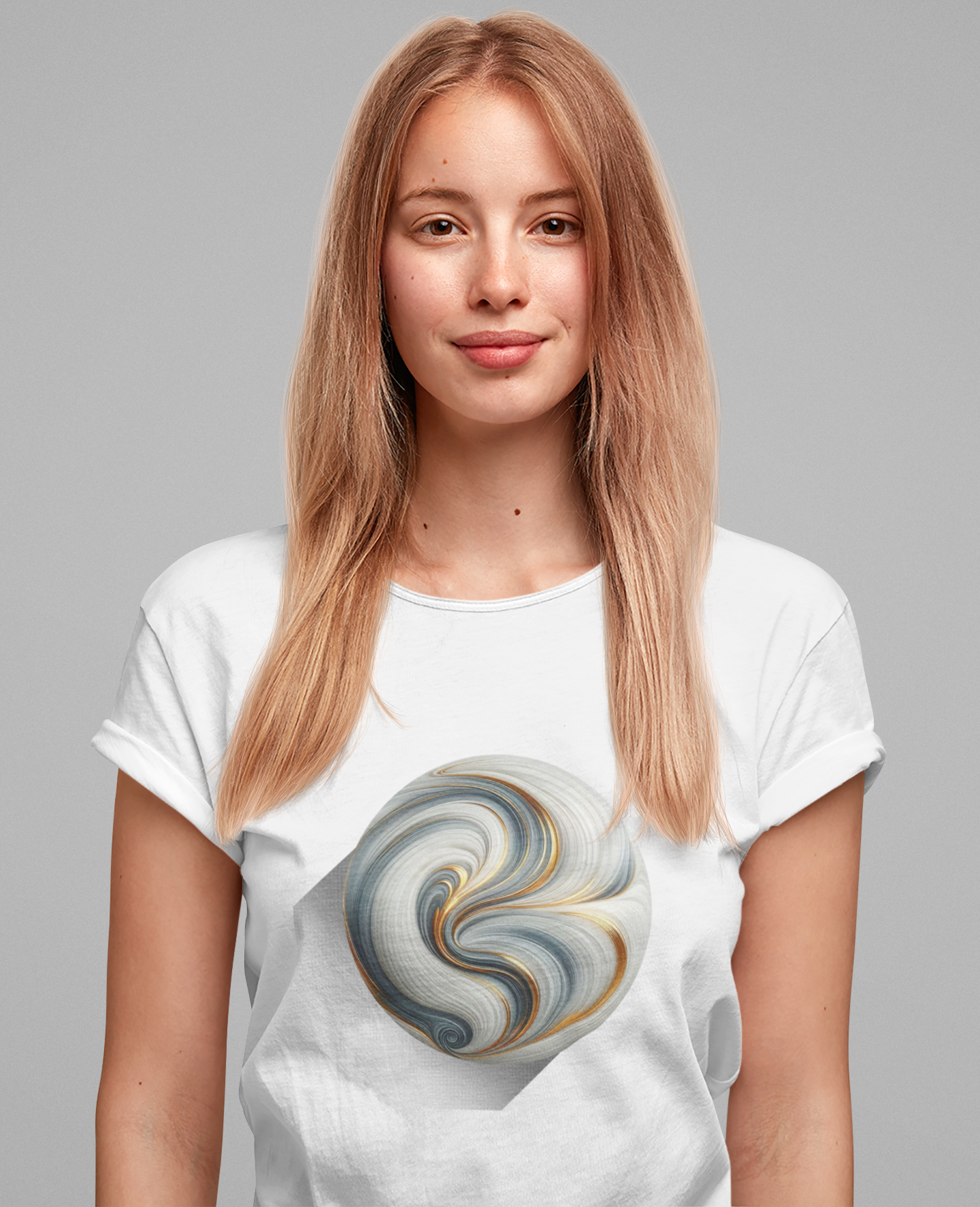 Liquid Marble – Flowing Marble Effect Abstract Graphic T-Shirt