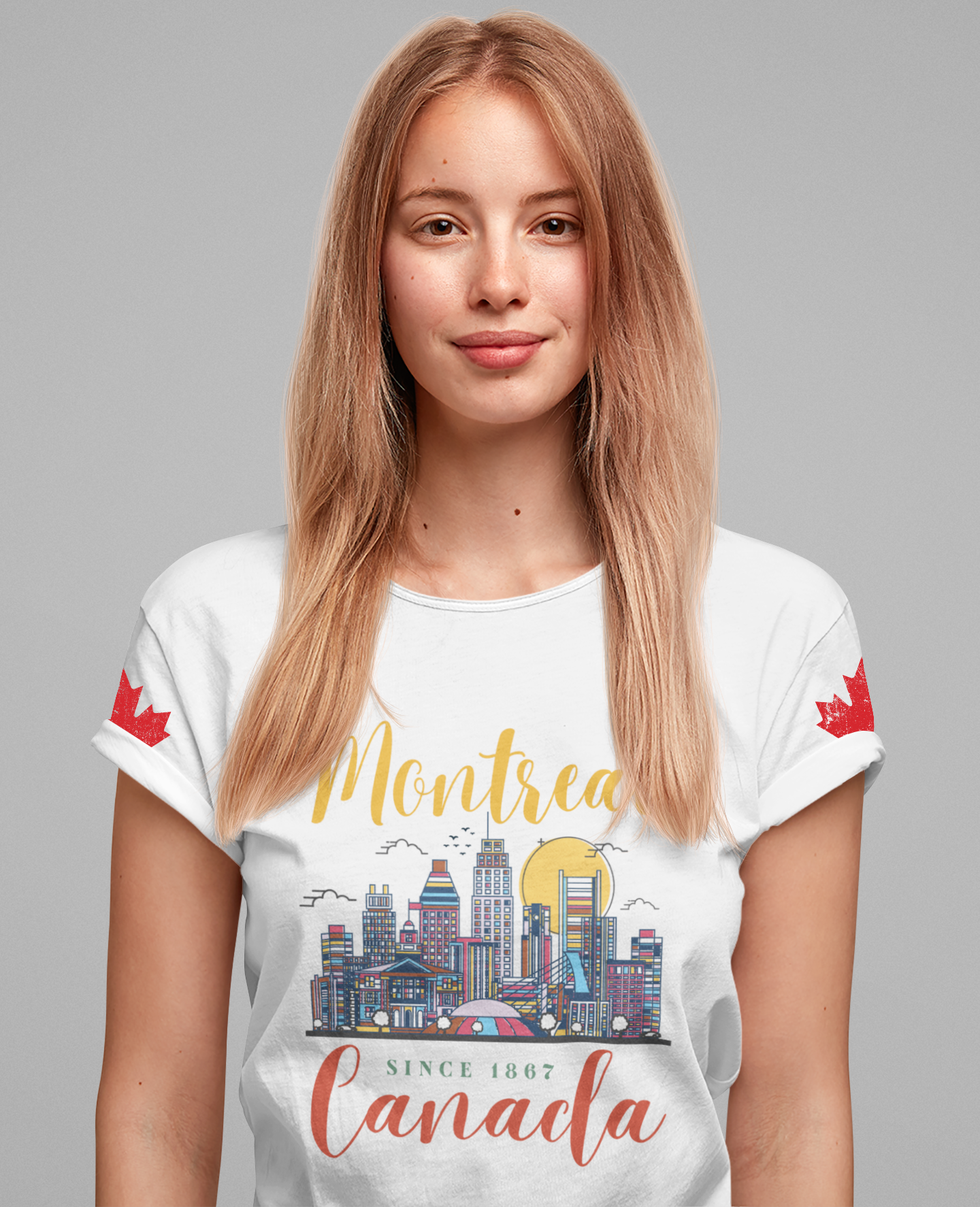 Montreal Skyline Canada Since 1867 T-Shirt