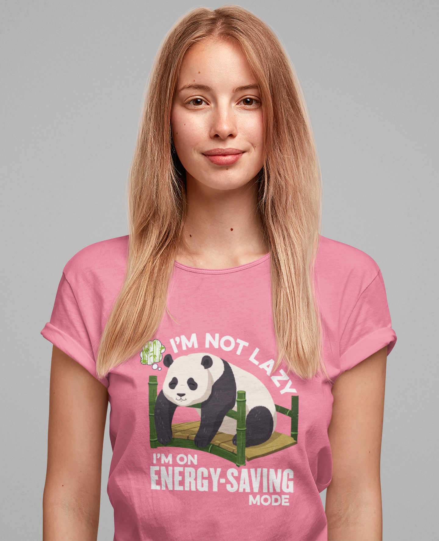 I’m Not Lazy I’m on Energy Saving Mode Tee, Panda Mood Shirt, Funny Animal Graphic Tee, Cozy Nap Life Top, Chill Creature Gift