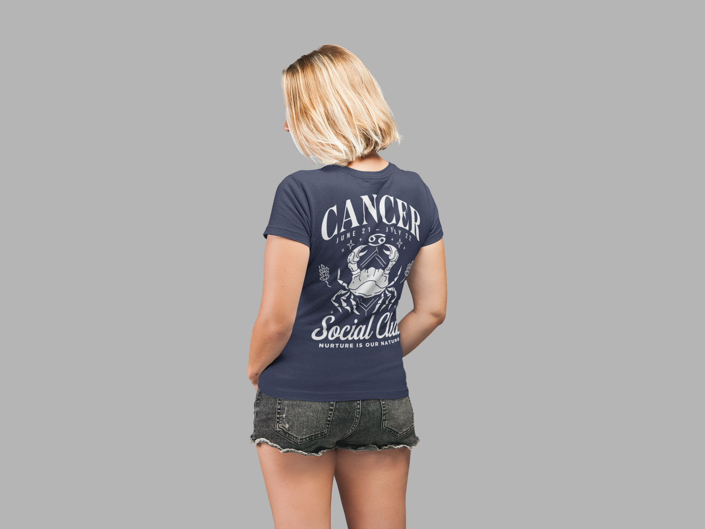 Cancer Social Club T-Shirt – Nurture Is Our Nature Zodiac Design