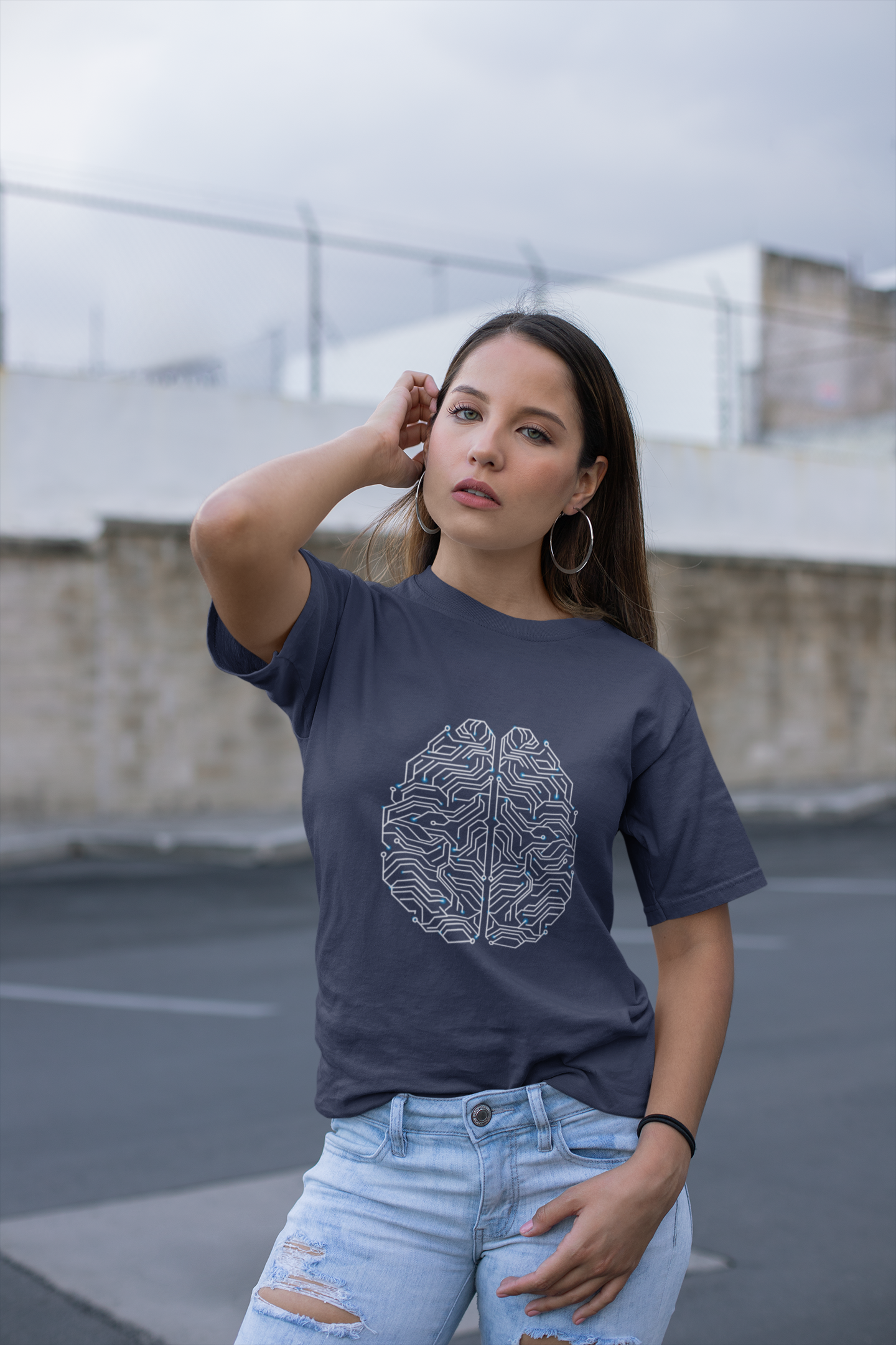 Digital Brain Circuit Tshirt – Circuit Diagram Neural Connections