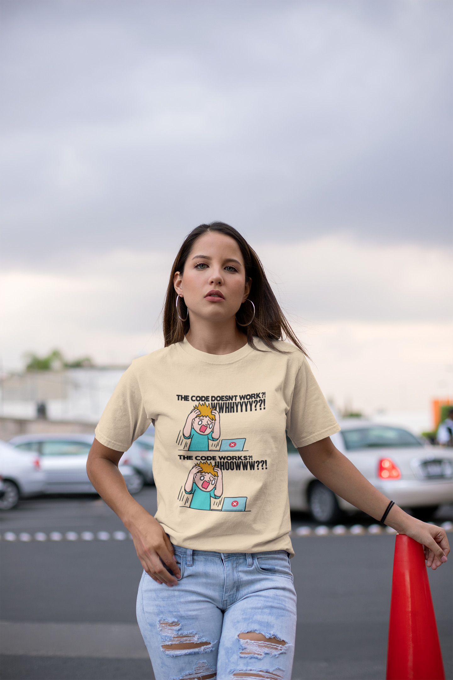 Code Works Confusion Funny Programmer T-Shirt